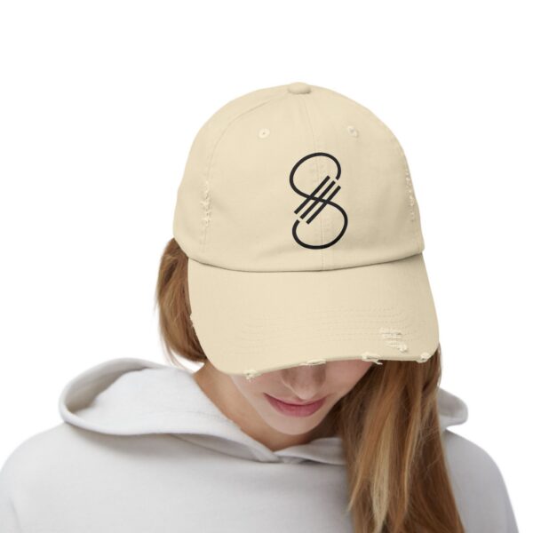 5077029248698924934_2048.jpeg Distressed "S3" Minimal Logo Dad Cap